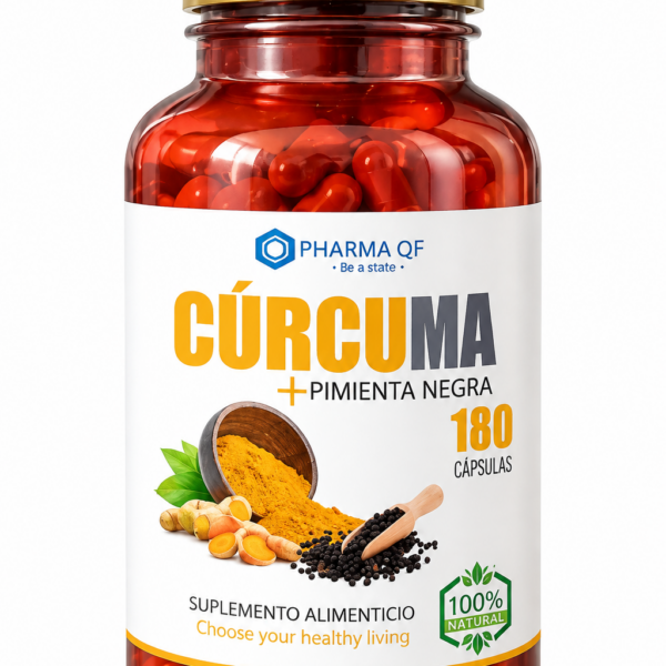CÚRCUMA + PIMIENTA NEGRA 180 CAPS PHARMA QF