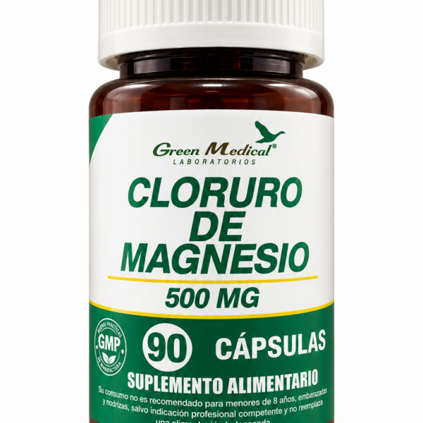 CLORURO DE MAGNESIO 90 CAP. 500 MG GREEN MEDICAL