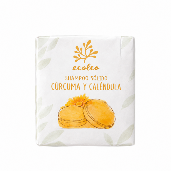 SHAMPOO SOLIDO CURCUMA Y CALENDULA ECOLEO