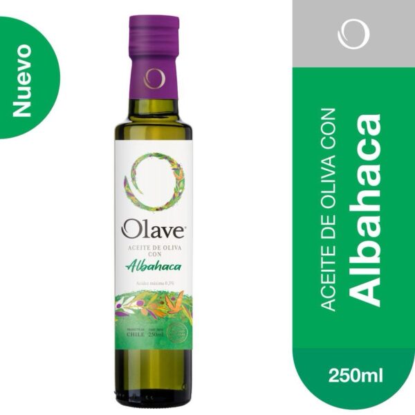 ACEITE DE OLIVA ALBAHACA 250 ML OLAVE LOKAL