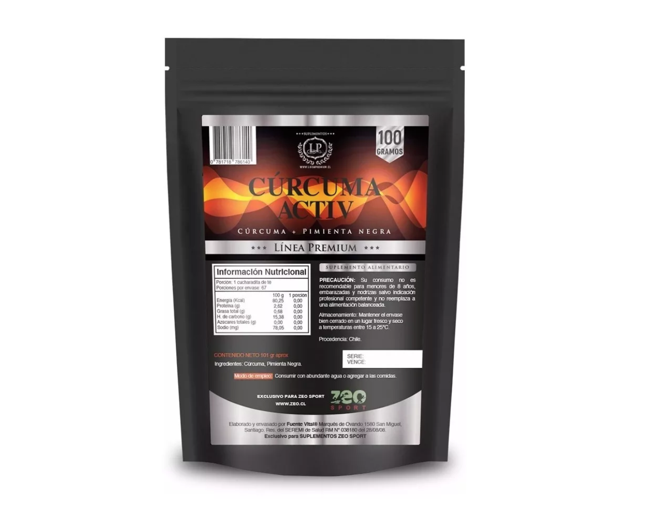 img_3524 CÚRCUMA + PIMIENTA NEGRA EN POLVO 100 GR ZEO SPORT - Imagen 1