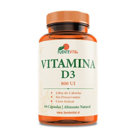 VITAMINA D3 800UI X 60 CAP FUENTE VITAL