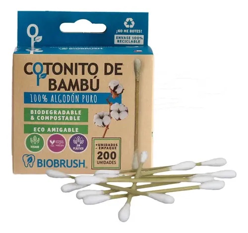 COTONITO DE BAMBU ALGODON PURO BIOBRUSH LOKAL