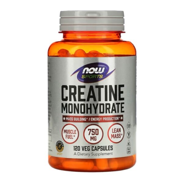 CREATINE MONOHYDRATE 750 MG 120 CAP. NOW