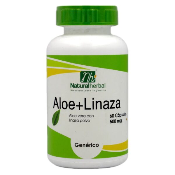 ALOE+LINAZA CAPS NATURAL HERBAL
