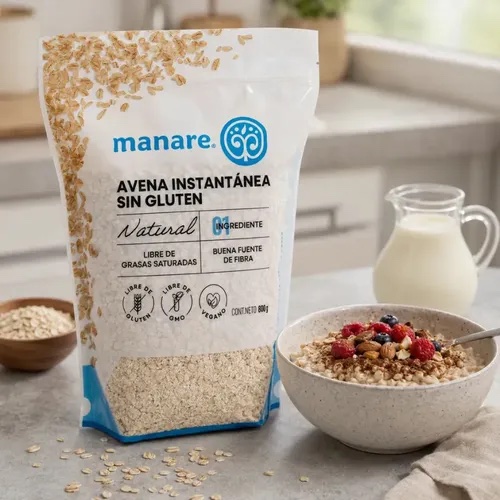 AVENA INSTANTANEA SIN GLUTEN 800 GR MANARE