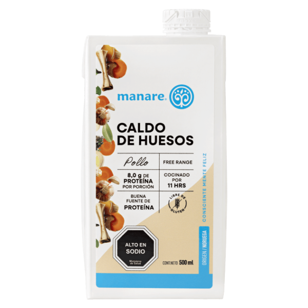 CALDO DE HUESOS POLLO 500 ML MANARE
