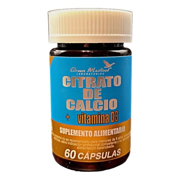 CITRATO DE CALCIO X 60 CAP GREEN MEDICAL