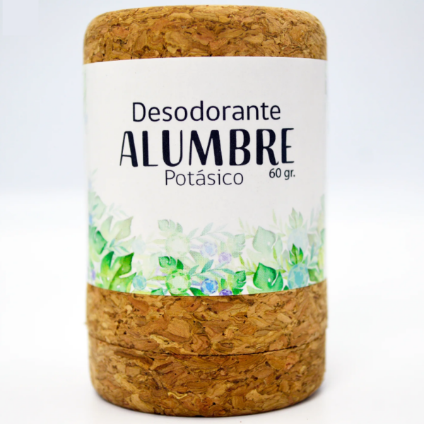 DESODORANTE PIEDRA ALUMBRE CORCHO 60 GR HBM
