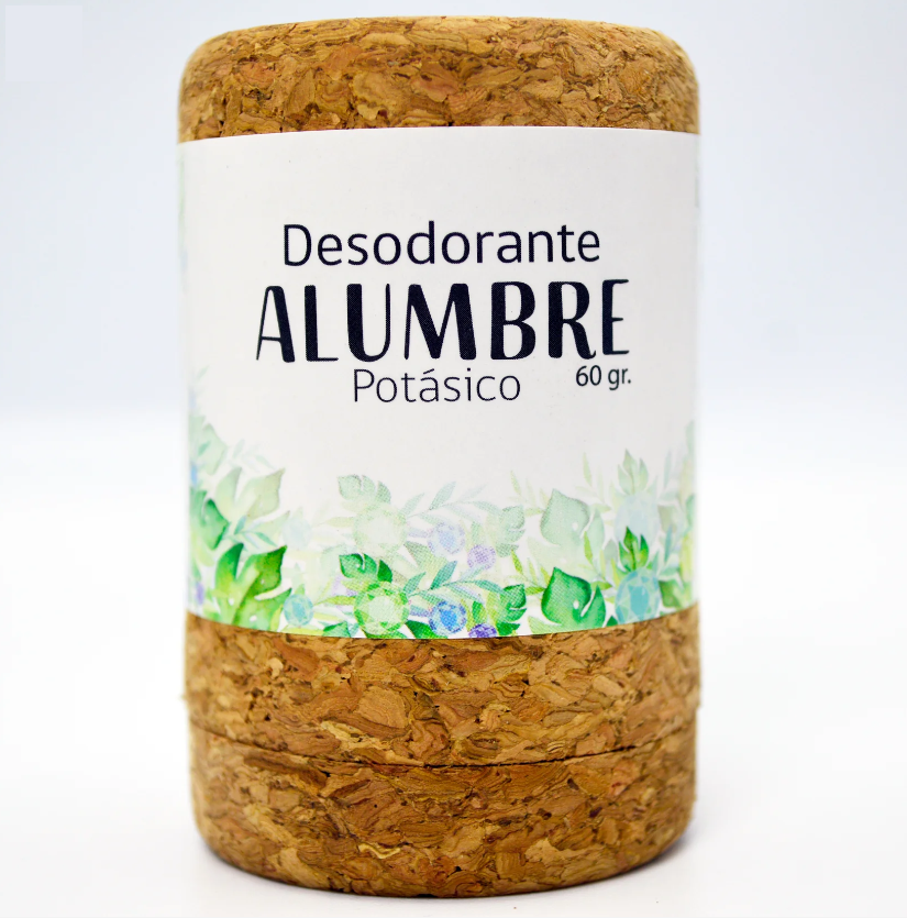 img_4117 DESODORANTE PIEDRA ALUMBRE CORCHO 60 GR HBM - Imagen 1