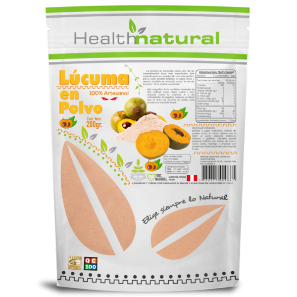 LÚCUMA EN POLVO 200 GR HEALTH NATURAL
