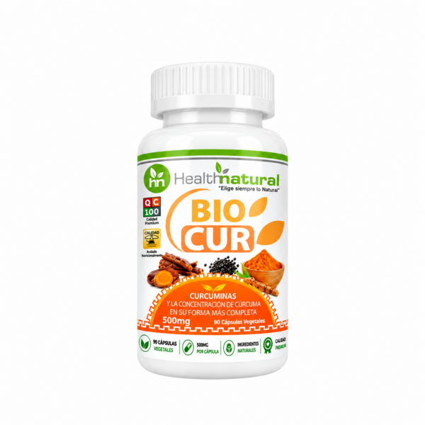 CÚRCUMA + PIMIENTA NEGRA + REGALIZ + TARA BIOCUR 90 CAPS HEALTH NATURAL